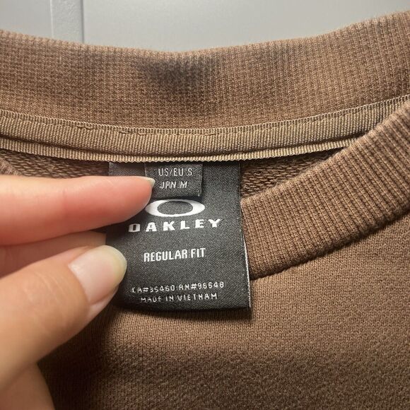 Oakley Regular Fit Long Sleeve Crew neck Sweatshirt Brown Size US Small - Picture 4 of 7